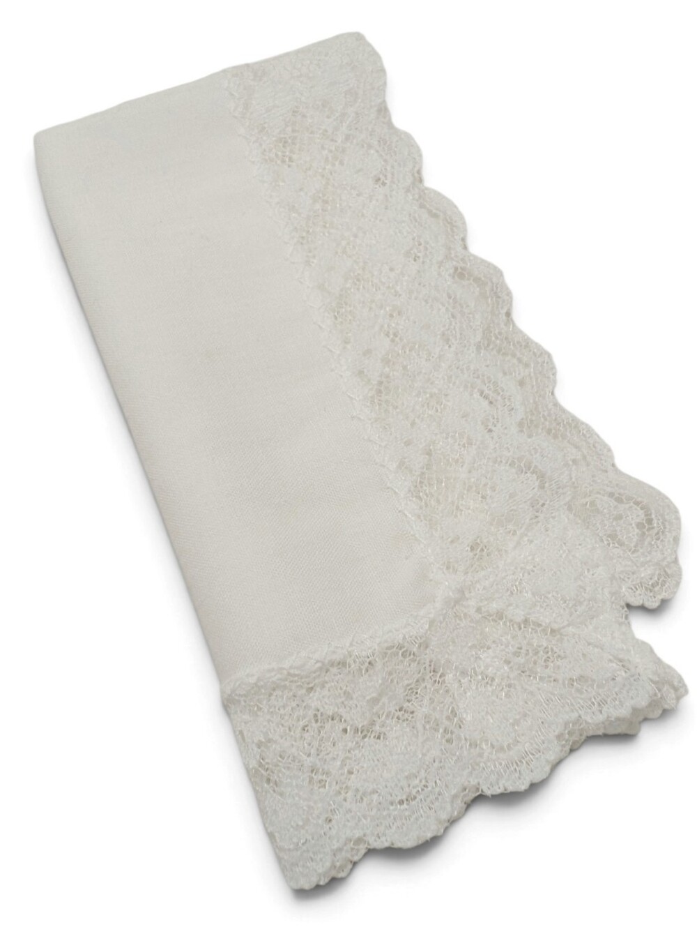 TRUE VINTAGE Hankerchief Lace White 10"x 10" Dainty Square Bridal